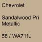 Preview: Chevrolet, Sandalwood Pri Metallic, 58 / WA711J.